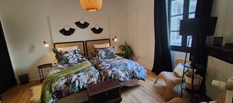 Historic Heart of Cahors!Elegant yet Cozy large 2 large bedroom apartment!