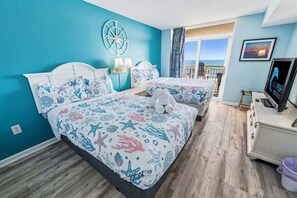 3 bedrooms, iron/ironing board, WiFi, bed sheets - Baywatch Updated - Direct Ocean Front View, Pools (North Myrtle Beach)