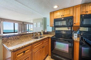 Fridge, microwave, oven, stovetop - New Coastal Charm, Direct Oceanfront Views, Pools! (Myrtle Beach)