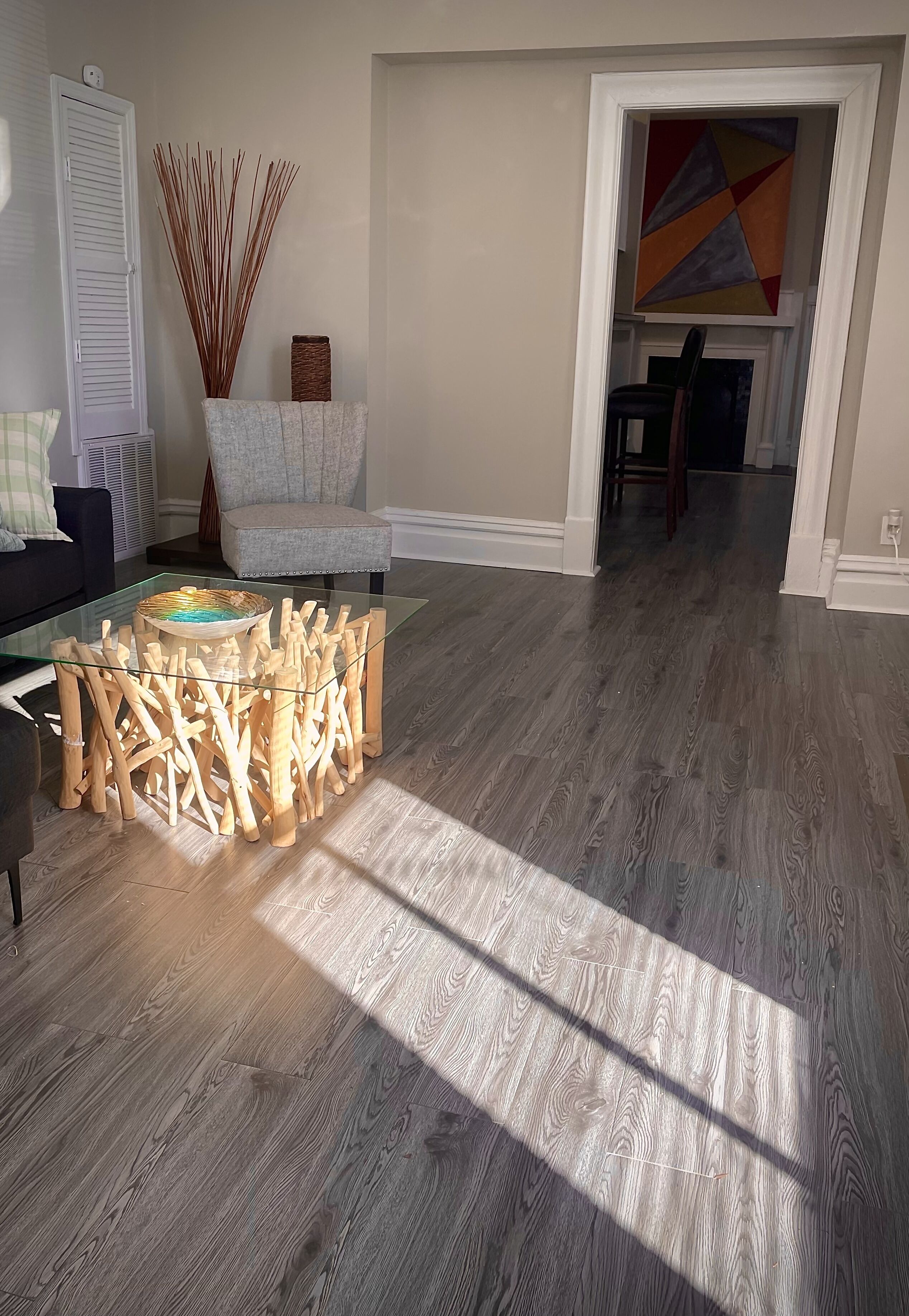 Cozy, safe, pet friendly downtown loft with outdoor lounge area