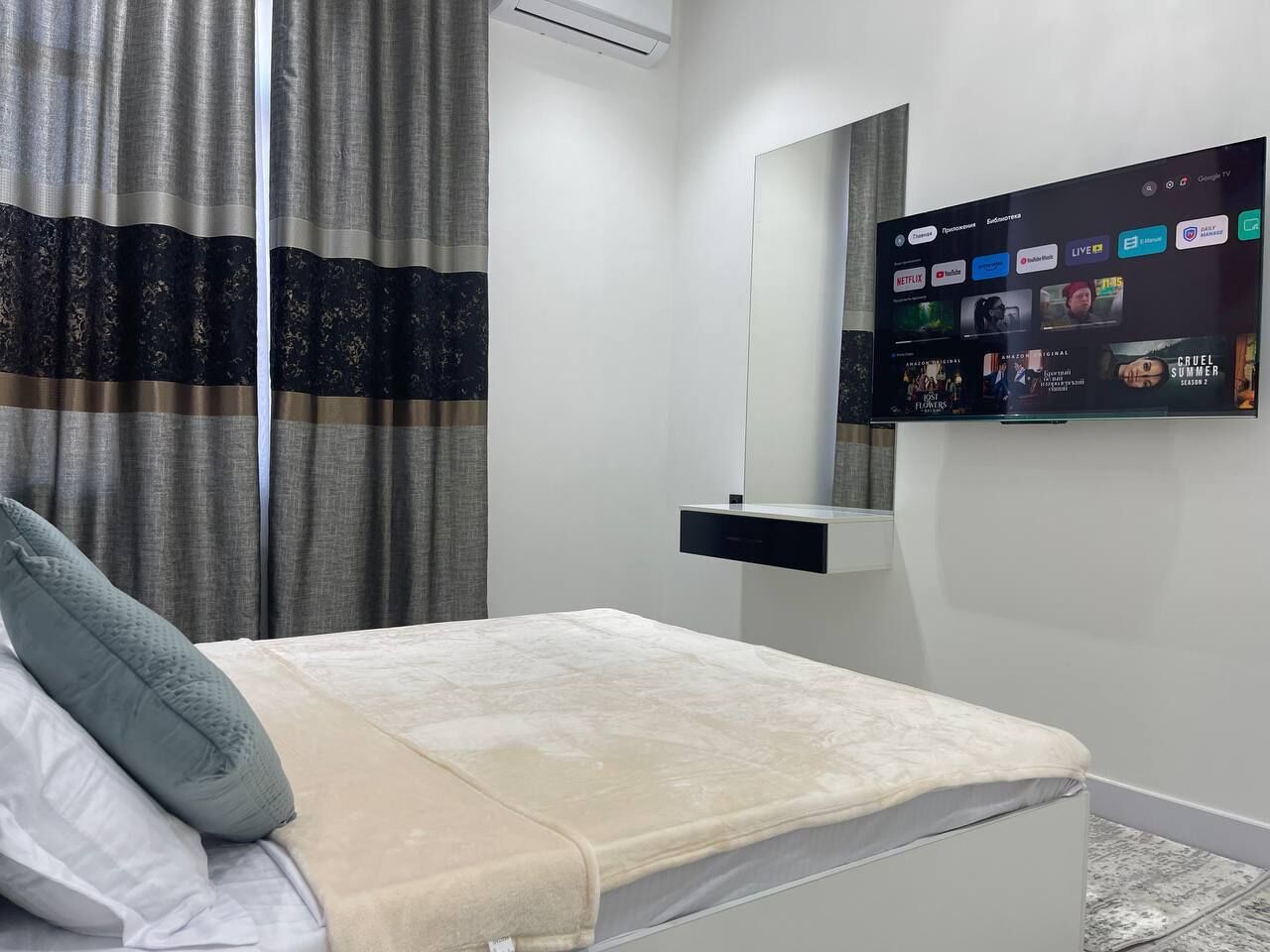 1 室のベッドルーム、アイロン / アイロン台、WiFi、ベッドシーツ