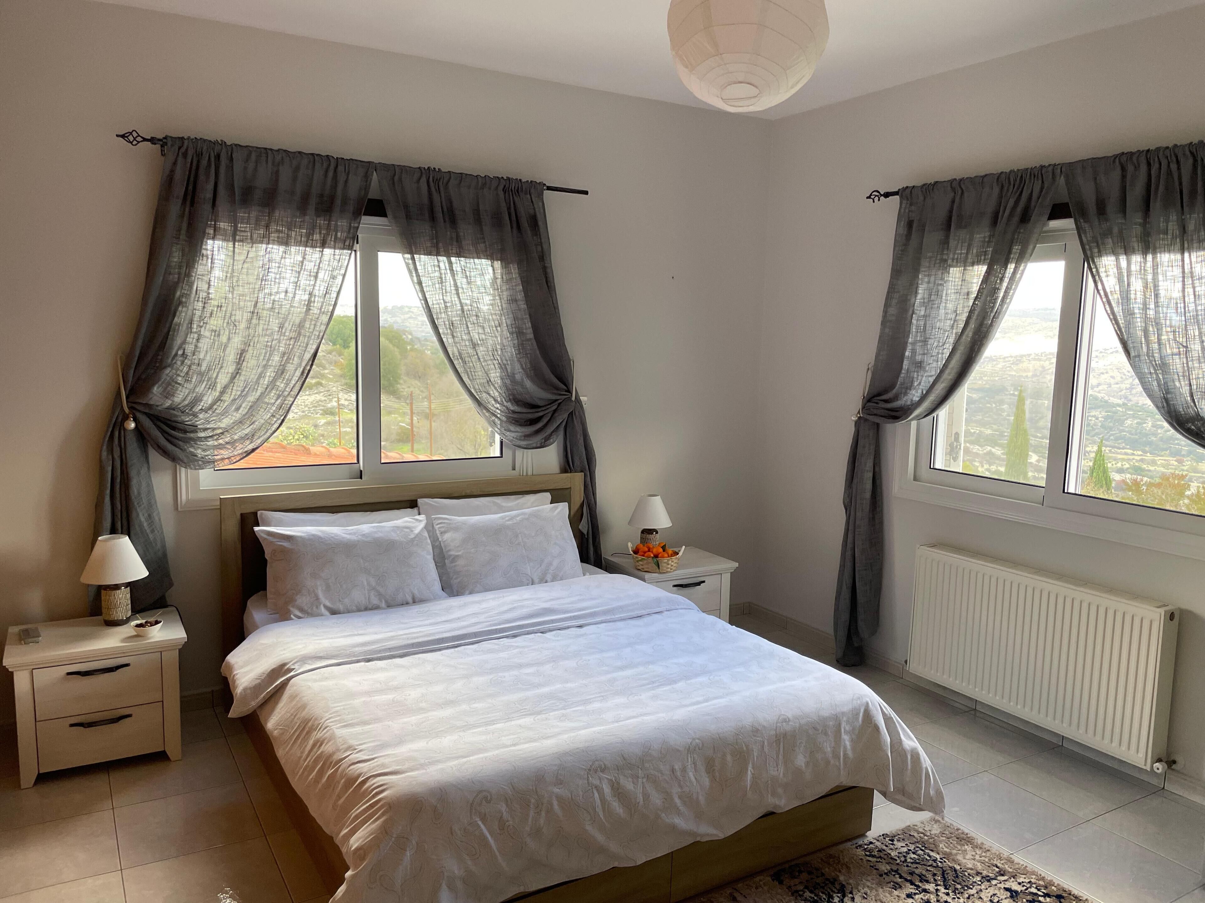 Individually decorated, individually furnished, desk, laptop workspace