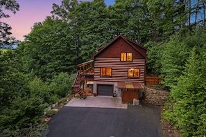 Exterior - Mountain-View Cabin w/ Hot Tub, Fire Pit & Games + Biltmore Pass (Waynesville)