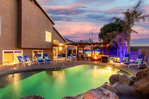 A heated pool - Luxury home w/ Heated Pool & Hot Tub | Pool Table | King Beds | Fire Pit & Grill (Phoenix)