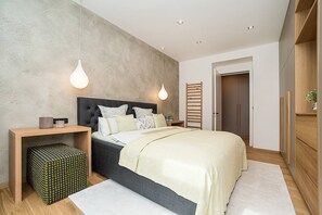 1 غرفة نوم وتجهيزات عازلة للصوت