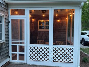 Outdoor dining - Cozy beach house minutes from beach -- (Biddeford)