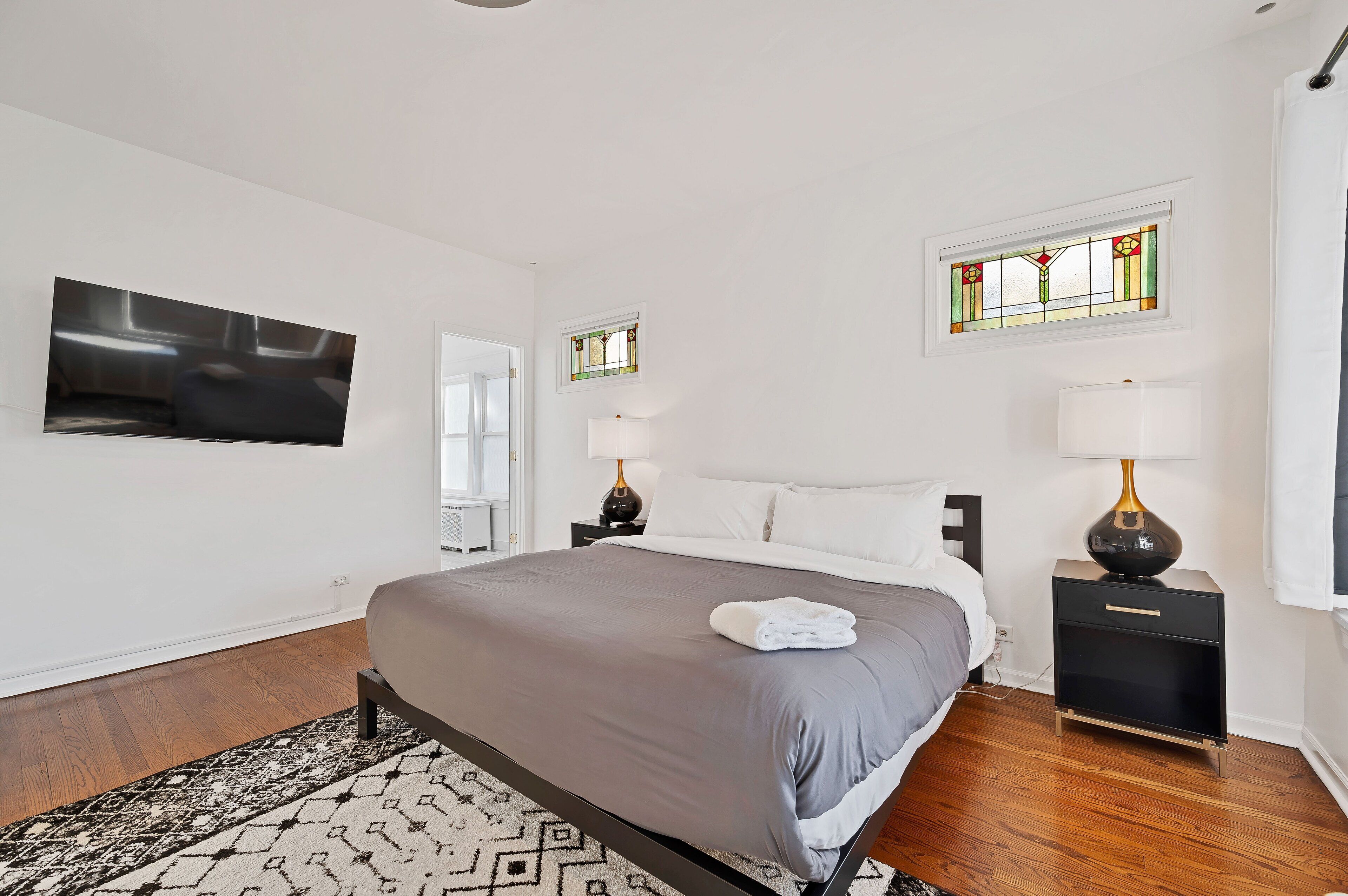 4 bedrooms, iron/ironing board, travel crib, WiFi