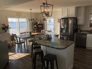 Dining - Peaceful Bayside Retreat! Water views with direct private beach access! (Milford)