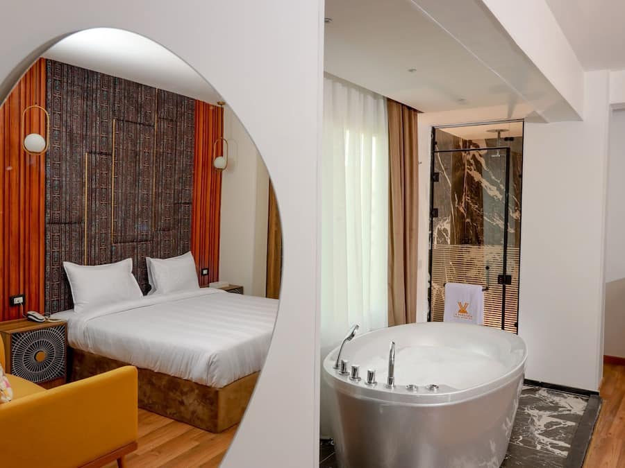 Habitación Deluxe doble | Sábanas de algodón egipcio y ropa de cama de alta calidad