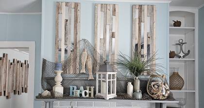 Historic Beach House steps away from The Deck & across from the beach.