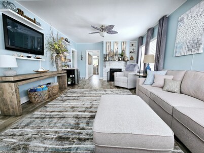 Historic Beach House steps away from The Deck & across from the beach.