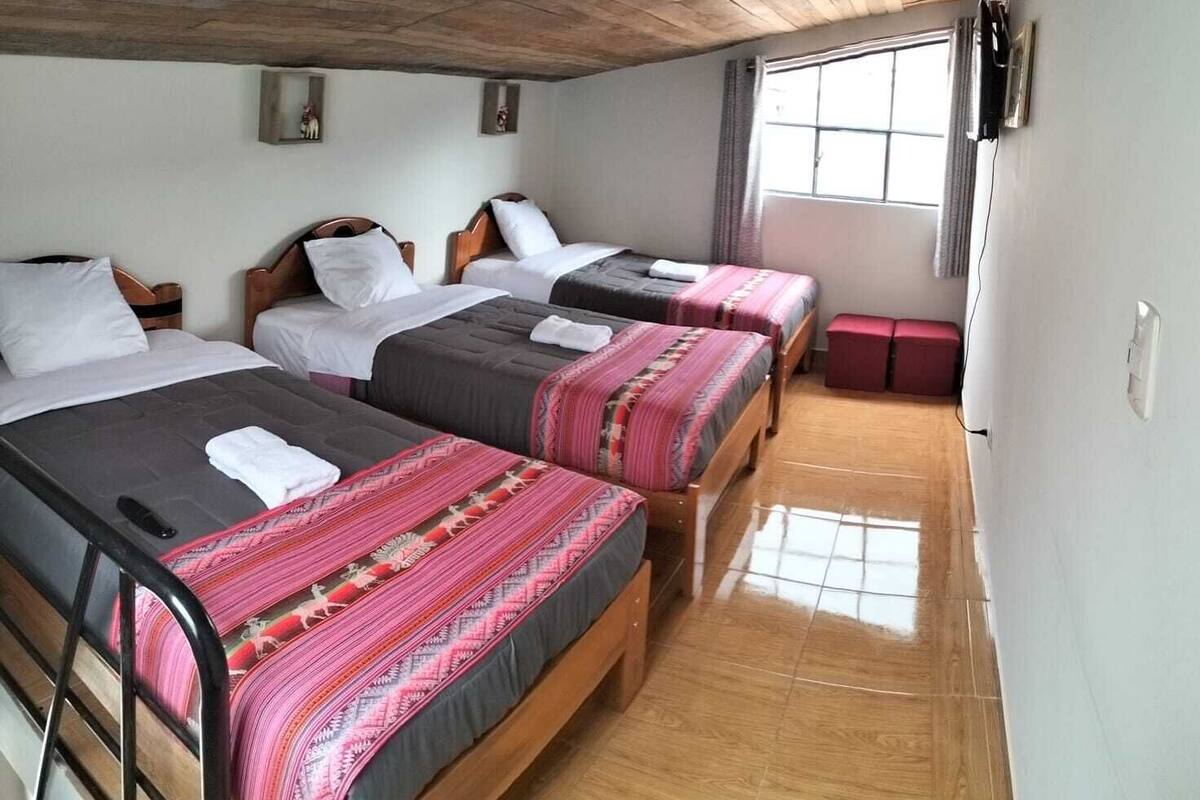 Deluxe vierpersoonskamer | 1 slaapkamer, luxe beddengoed, donzen dekbedden, pillowtop-bedden