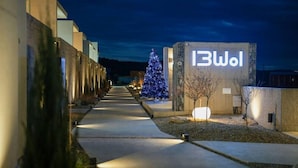 A pathway leading to a building with a sign that reads "IBWol". - Stay 13 Wol (Gyeongju)