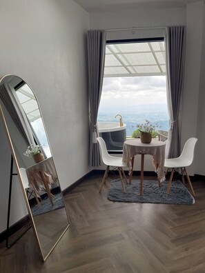 Romantisk villa, 1 kingsize-seng | Sengetøy av topp kvalitet og senger med Select Comfort-madrass