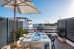 Outdoor dining - Sea View 300m From sea (Santa Cesarea Terme)