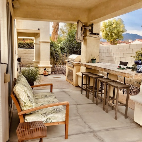 Beautiful & spacious home-gated community. Private yard w/salt water pool/spa. 