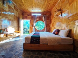 Luksus-dobbeltrom, 1 kingsize-seng, fjellutsikt | Oppholdsområde