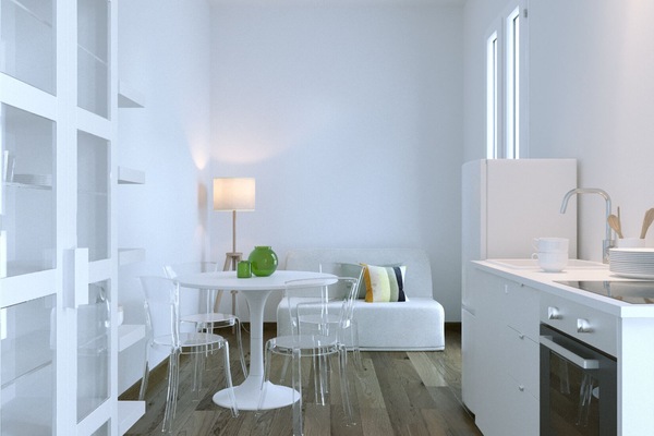 Traditional Apartment | Living area | 32-inch Smart TV with cable channels, Netflix, streaming services