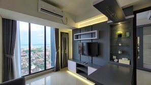 Appartement Élite, 1 chambre, vue mer | Coin séjour