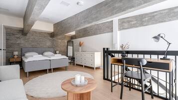 1 chambre, literie de qualité supérieure, bureau