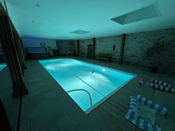 Indoor pool, a heated pool