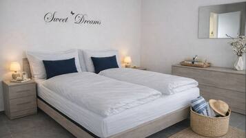 1 Schlafzimmer, BĂŒgeleisen/BĂŒgelbrett, Internetzugang, BettwĂ€sche