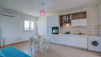 Standard Apartment, 2 Bedrooms (Le Bianche Apt1 with Garden Near The) | Private kitchen | Fridge, oven, stovetop, coffee/tea maker