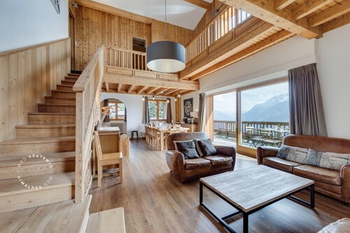 Loue Chalet au Pied des Pistes, Retour Skis aux Pieds, Plein Sud, Magnifique vue