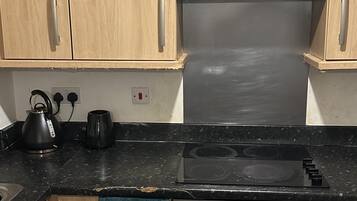 Apartment | Private kitchen | Fridge, microwave, oven, stovetop