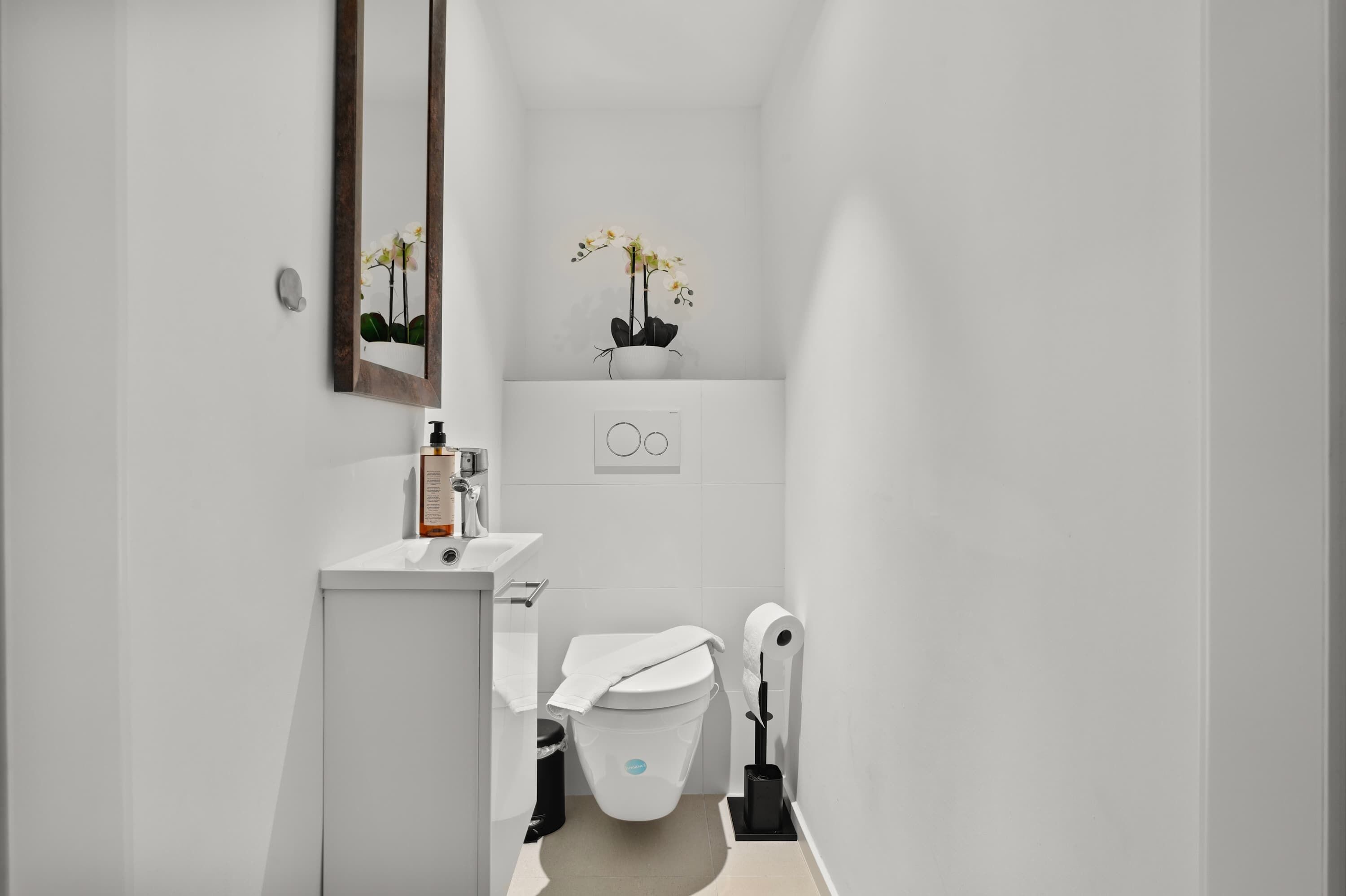 Regadera, secadora de cabello, toallas 