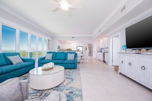 Condo, 4 Bedrooms | Living area - Phoenix Gulf Towers 2401 4 Bedroom Condo (Orange Beach)