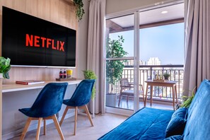 Apartment | Living area | TV - Estúdio Moderno na Vila Mariana (São Paulo)