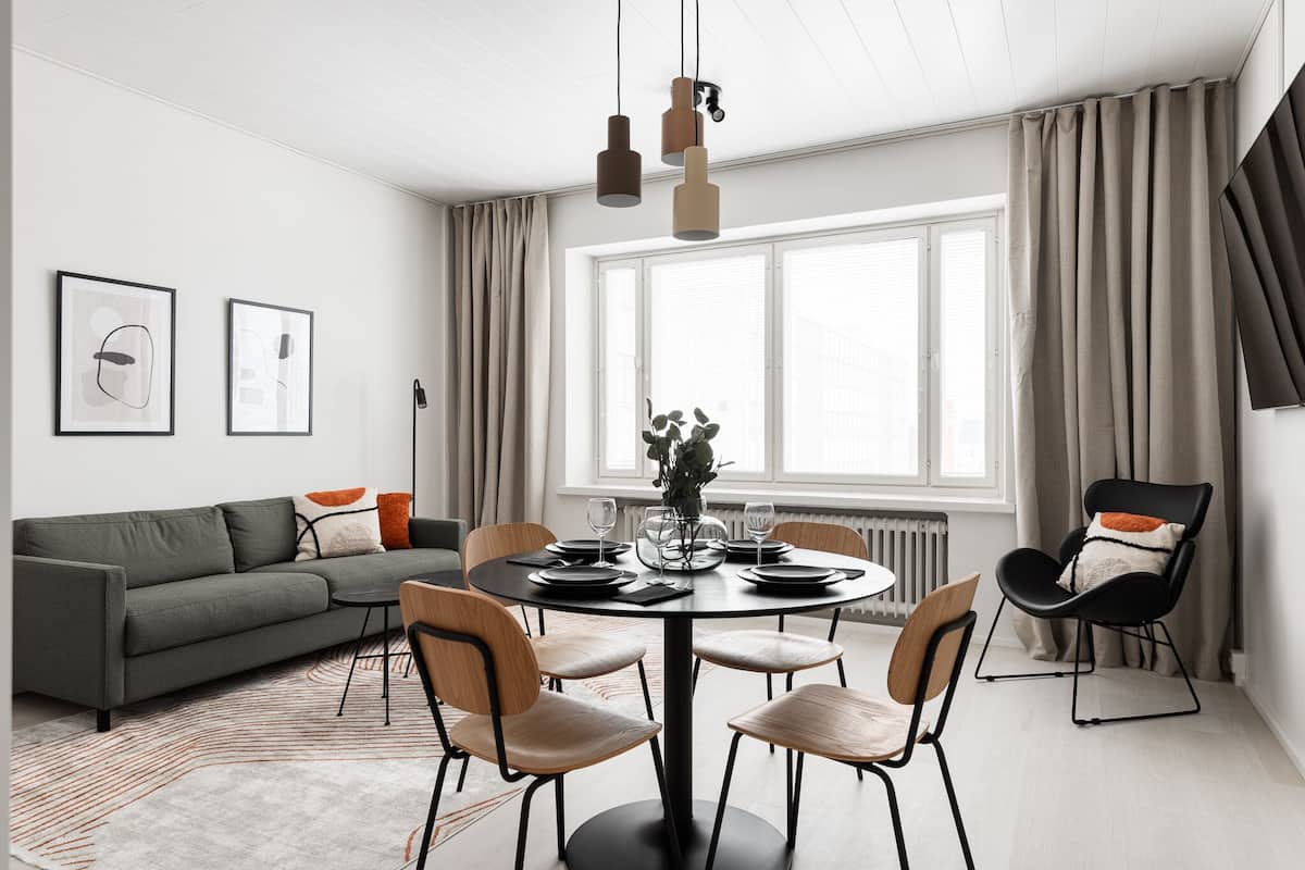 Premier Apartment | 1 bilik tidur, langsir/tirai gelap terus, kalis bunyi