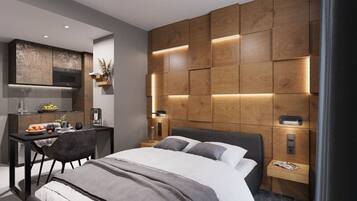 1 bedroom, desk, iron/ironing board, WiFi