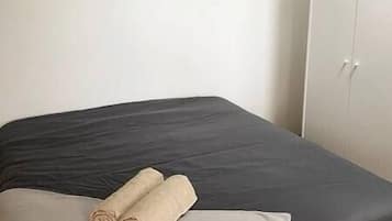 2 bedrooms, iron/ironing board, travel crib, WiFi