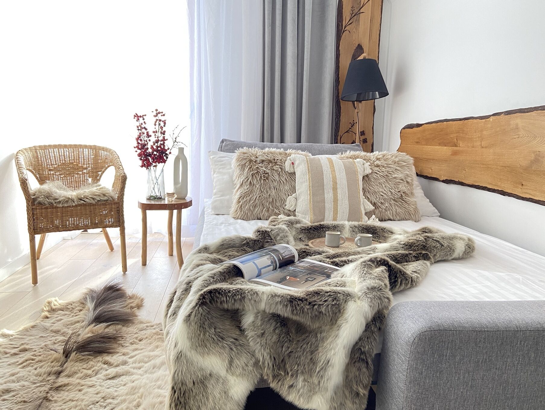 Departamento Confort | 1 habitación, decoración personalizada, muebles diferentes y escritorio 