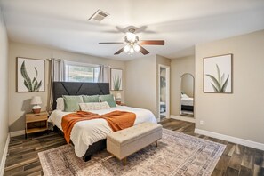 4 bedrooms, iron/ironing board, travel crib, WiFi