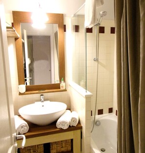 Hair dryer, towels