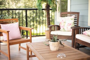 Terrace/patio - The Lotus Suite. Newly Built, Upscale, Central (Gainesville)