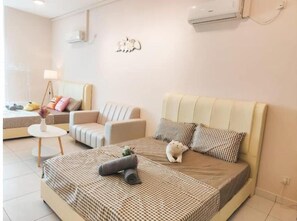 1 soverom og sengetøy