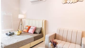 1 bedroom, bed sheets