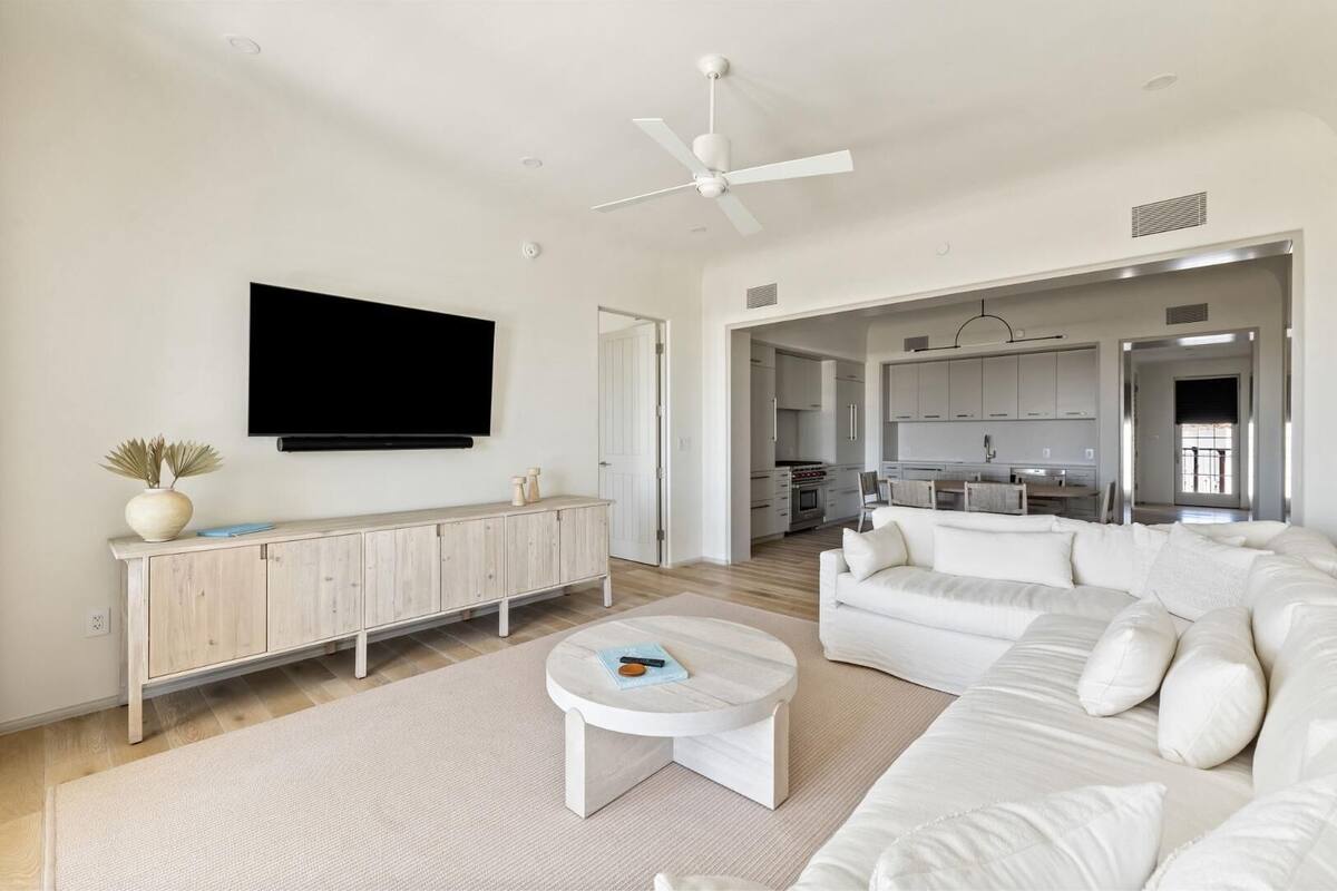 Living area | 55-inch Smart TV with digital channels, streaming services