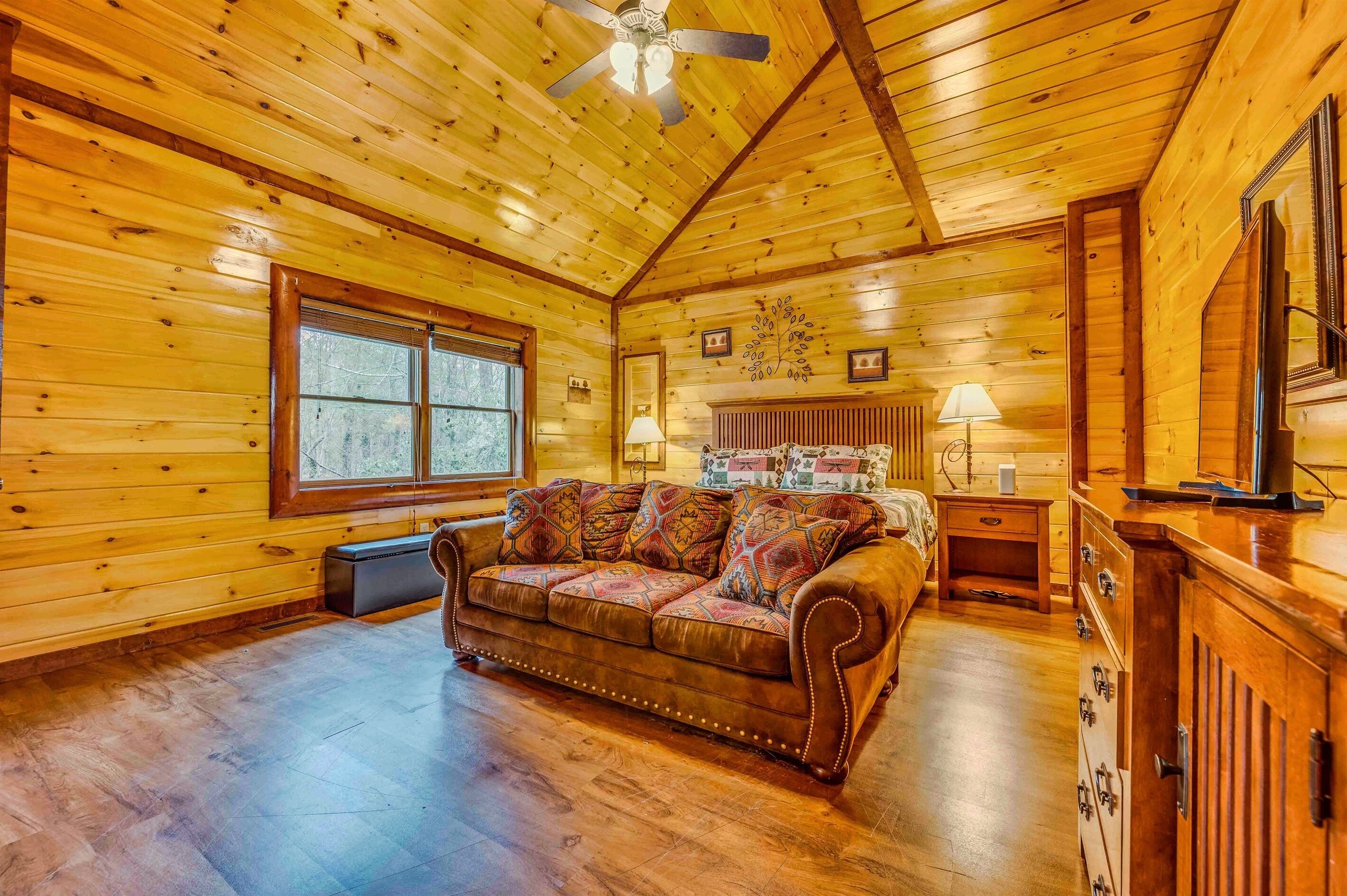 Smart TV, fireplace, video games