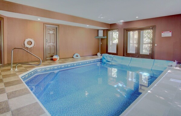 Indoor pool, a heated pool