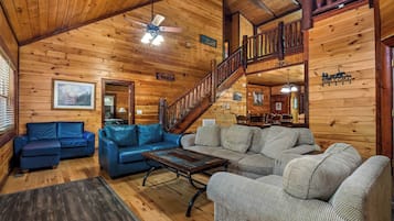 Smart TV, fireplace, video games