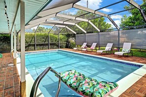 Una piscina climatizada