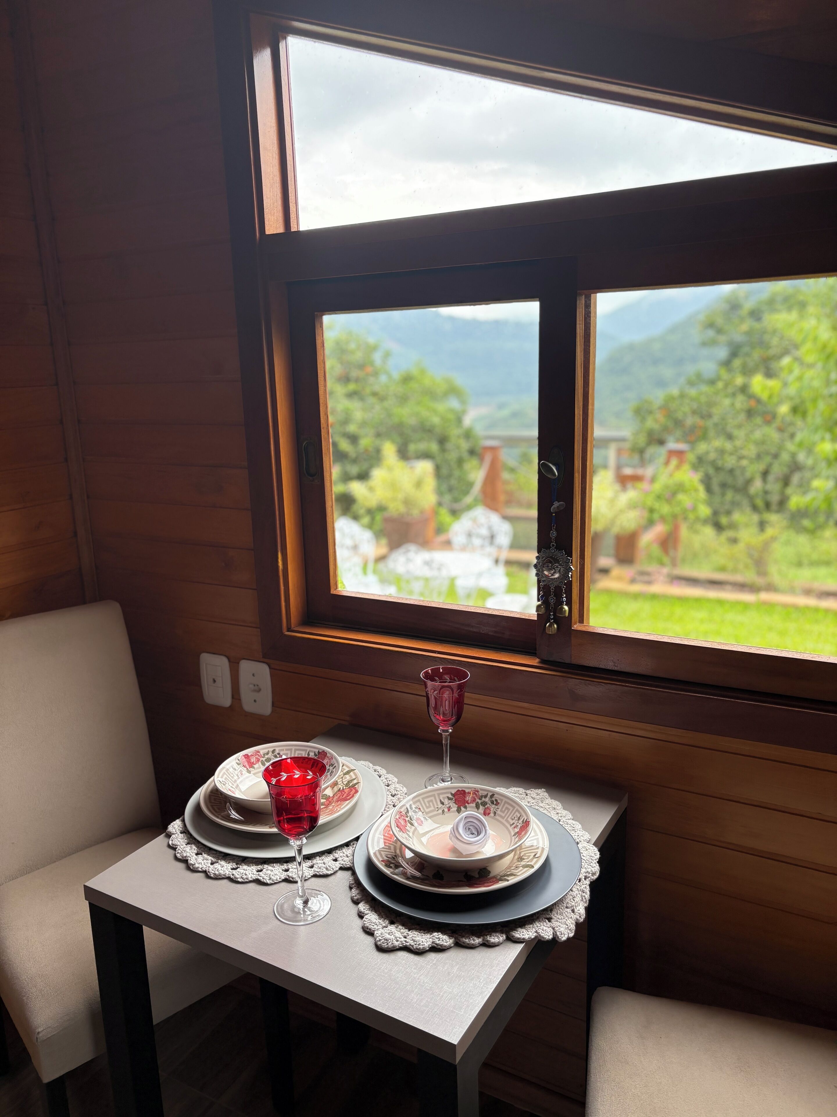 Romantic Chalet | Private kitchen | Microwave, stovetop, coffee/tea maker, griddle