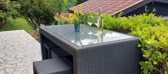 A fine bungalow in a beautiful vacation park with swimming pool.