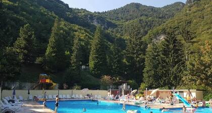 A fine bungalow in a beautiful vacation park with swimming pool.