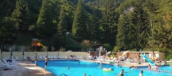 A fine bungalow in a beautiful vacation park with swimming pool.